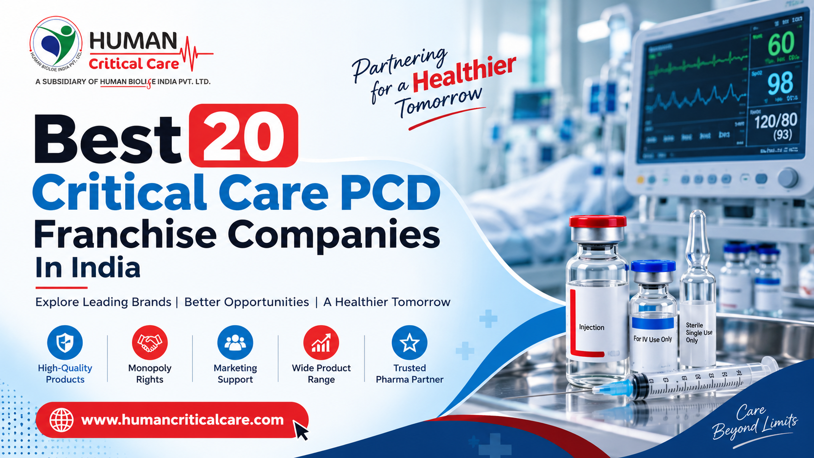 Best 20 Critical Care PCD Franchise Companies In India